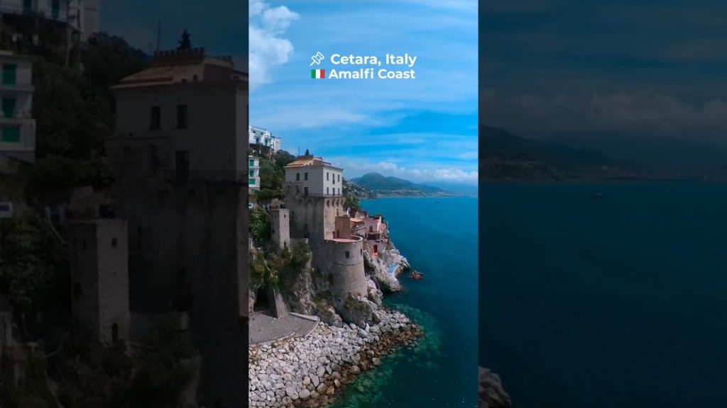 🇮🇹 Stunning Cetara, Italy | 4K Drone Tour Over the Harbor View