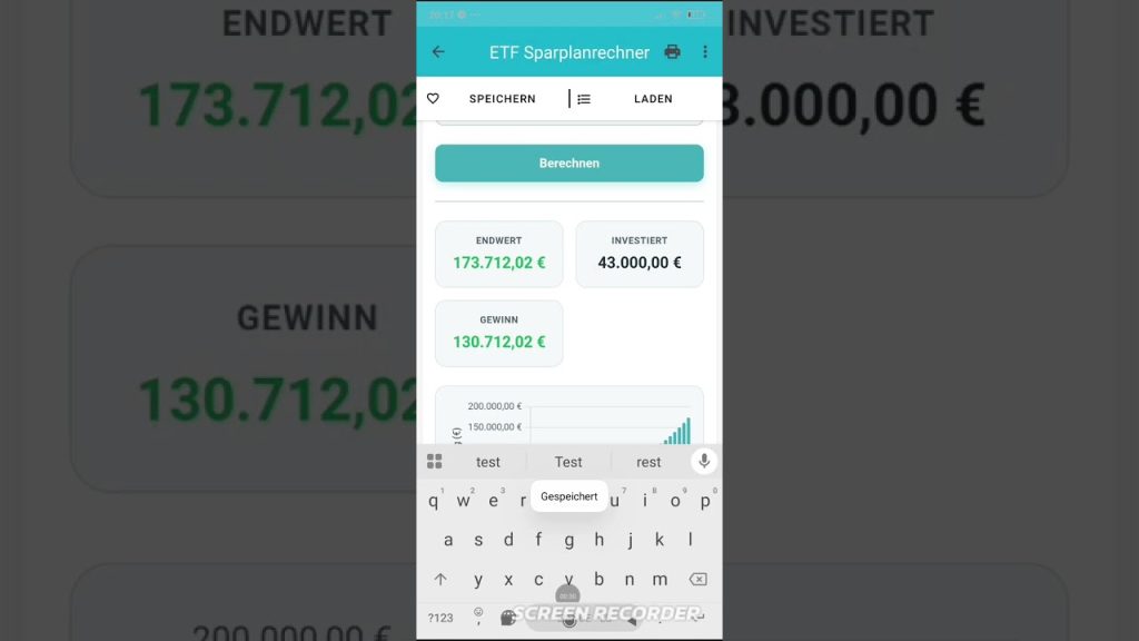 ETF Sparplanrechner: Rendite deines Sparplans über die Zeit berechnen | Finanzrechner: Aktien & ETFs