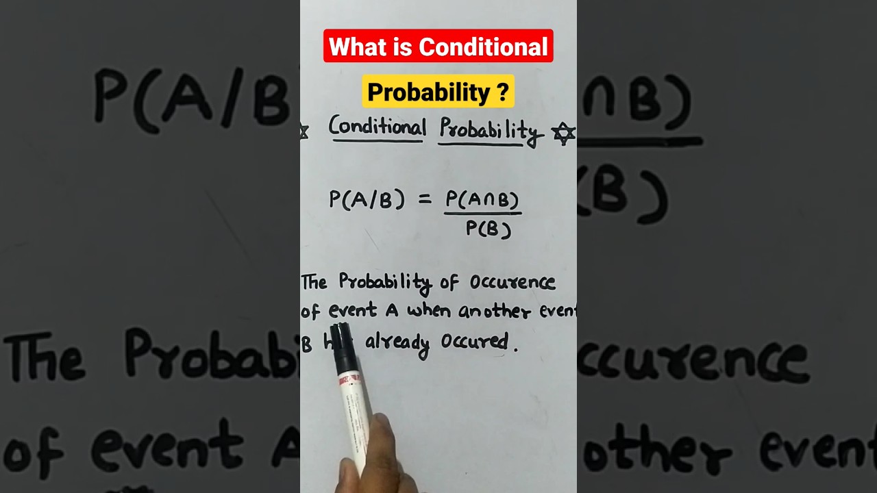(prob): What is 🔥Conditional Probability🔥 #maths #probability #class12 ...