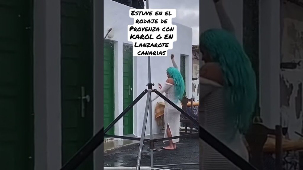 Estuve en el rodaje de Provenza con KAROL G EN Lanzarote canarias #karolg #fyp #shorts #travel
